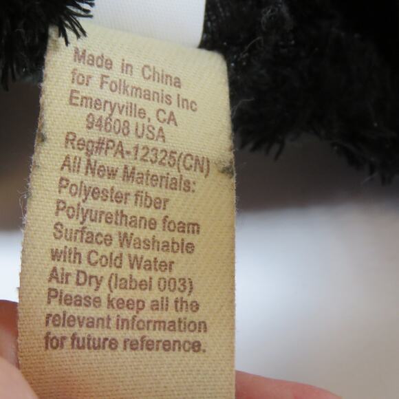 Folkmanis Black & Tan Dog Hand Puppet Plush 7" x 5" #13FM004 Collectible - Picture 11 of 15